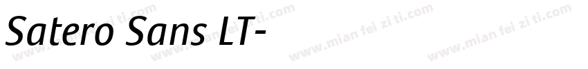 Satero Sans LT字体转换